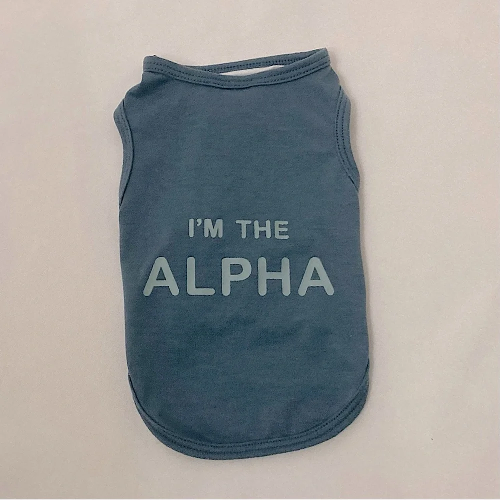 I’m The Alpha Blue Tiny Dog Shirt Size XS 💚